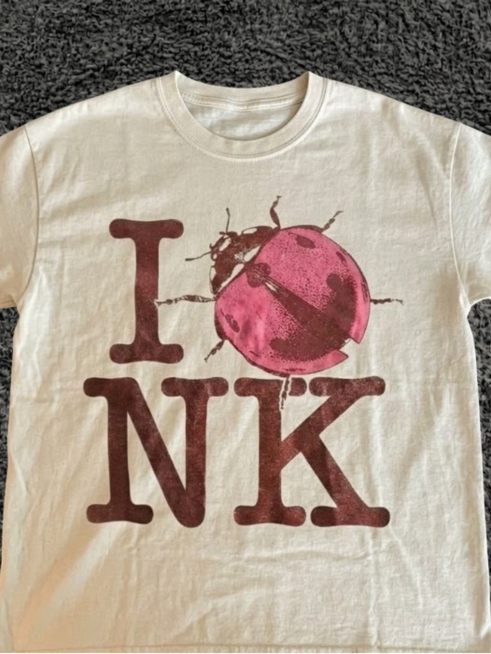 I ladybug Noah Kahan ivory t-shirt
